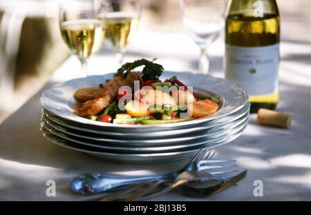 Risotto mit Meeresfrüchten - Stockfoto