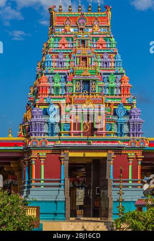 Nahaufnahme des Sri Siva Subramaniya Hindu-Tempels, Nadi, Fidschi Stockfoto