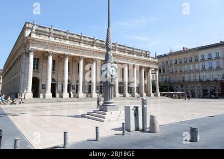 Bordeaux , Aquitaine / Frankreich - 10 30 2019 : Nationales Operntheater im Zentrum von Bordeaux Stockfoto
