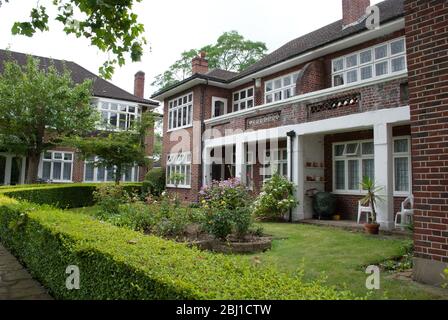 1930er Jahre Architektur Gehäuse in windermere, Lytton Grove, London SW15 Stockfoto