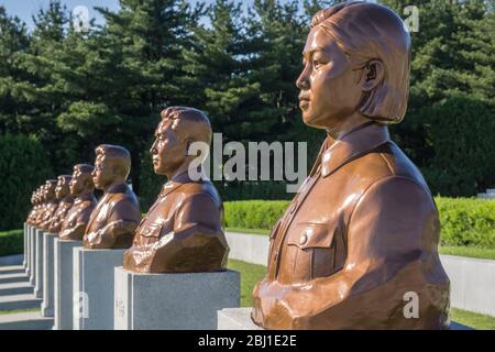 Friedhof Der Revolutionären Märtyrer, Pjöngjang, Nordkorea Stockfoto