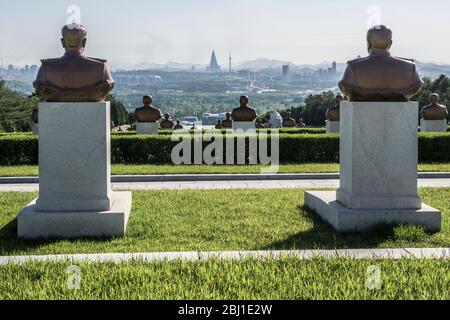 Friedhof Der Revolutionären Märtyrer, Pjöngjang, Nordkorea Stockfoto