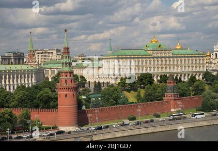 Blick auf den Kreml in Moskau. Russland Stockfoto