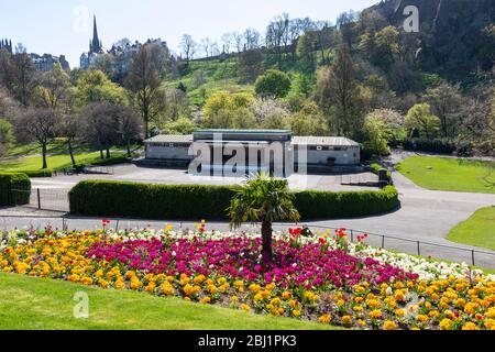 Ross Bandstand in West Princes Street Gardens in Edinburgh, Schottland, Großbritannien Stockfoto