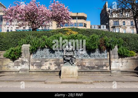 The Call 1914 - Scottish-American war Memorial in West Princes Street Gardens, Edinburgh, Schottland, Großbritannien Stockfoto