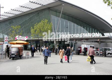 Bahnhof Straford East London Stockfoto