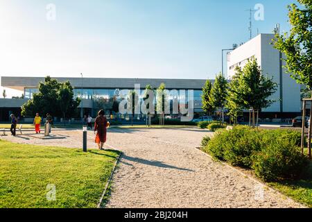 Balatonfured, Ungarn - 28. Juni 2019 : Bahnhof Balatonfured Stockfoto