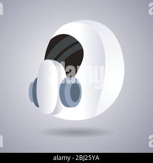 Antivirale medizinische Atemschutzmaske Schutz gegen Coronavirus Prävention von Virus Ausbreitung Pandemie covid-19 Konzept Vektor-Illustration Stock Vektor