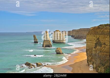 Die zwölf Apostel an der Great Ocean Road Stockfoto