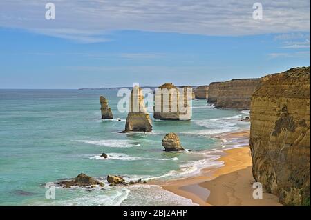 Die zwölf Apostel an der Great Ocean Road Stockfoto