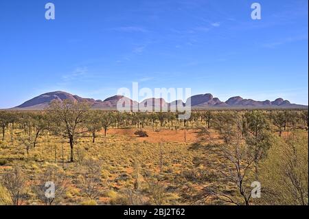 Kata Tjuta National Park Spaziergang am Morgen Stockfoto