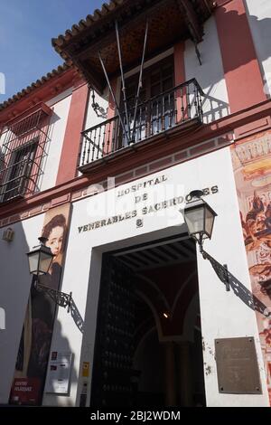 Hospital de los Venerables Sacerdotes, Santa Cruz, Sevilla, Spanien. Stockfoto