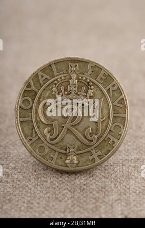 König George sechster Weltkrieg zwei für loyale Service Abzeichen Stockfoto