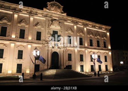 Hostel von castille in valletta in malta Stockfoto