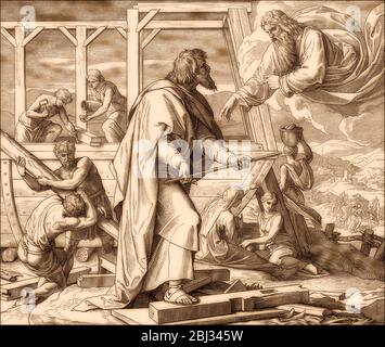 Arche Noah, Altes Testament, von Julius Schnorr von Carolsfeld, 1860 Stockfoto