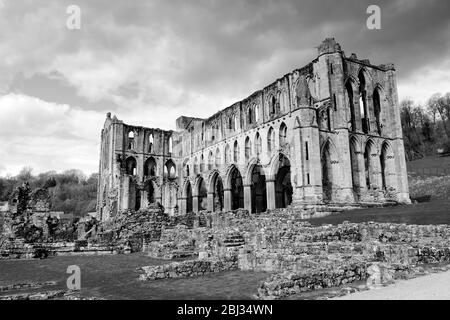 Rievaulx Abbey Ruinen, North Yorkshire Stockfoto