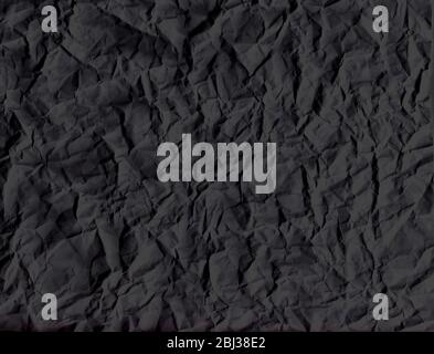 Zerknitterte graue Papier, strukturierter Hintergrund Stockfoto