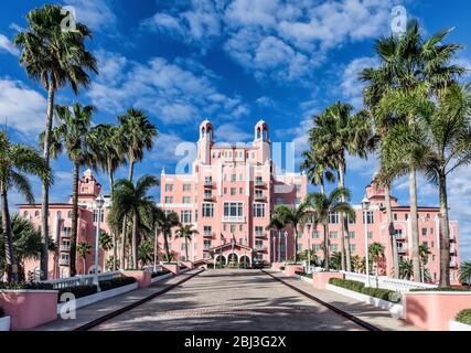 Don Cesar Beach Resort und Spa in St. Petersburg in Florida. Stockfoto