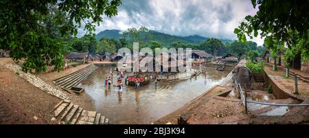 Kottiyoor Tempel Panoramabild Stockfoto