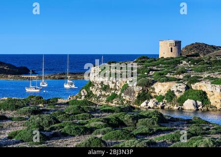 Fortaleza de la Mola auf Menorca. Stockfoto