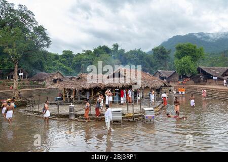 Akkare Kottiyoor Tempel, Kerala Stockfoto