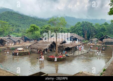 Vaisakha Festival, Akkare Kottiyoor Tempel, Kerala Stockfoto