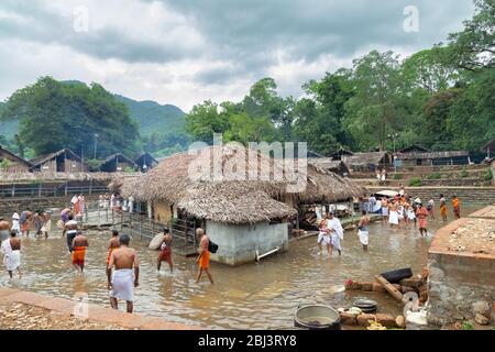 Vaisakha Maholsavam, Kottiyoor, Kerala, Indien Stockfoto