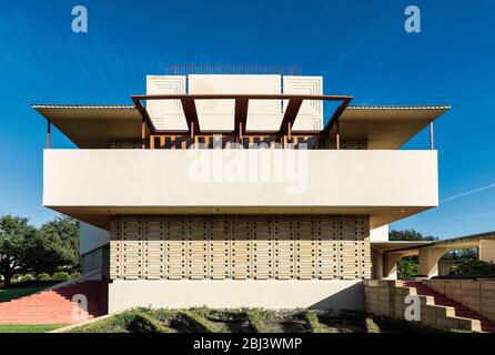 Annie Pfeiffer Chapel von Frank Loyd Wright für Florida Southern College entworfen. Stockfoto