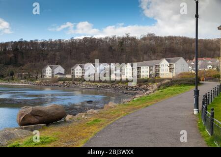 St. David's Harbour entlang des Fife Coastal Path, Fife, Schottland Stockfoto