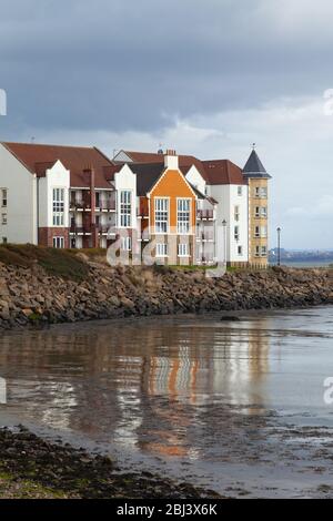 St. David's Harbour entlang des Fife Coastal Path, Fife, Schottland Stockfoto