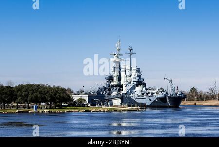 Museum Schlachtschiff USS North Carolina. Stockfoto