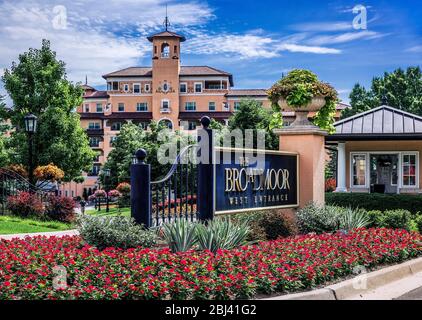 Das Broadmoor Resort Hotel in Colorado Springs. Stockfoto