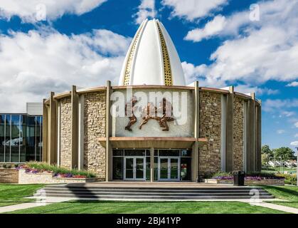 Pro Football Hall of Fame in Canton. Stockfoto