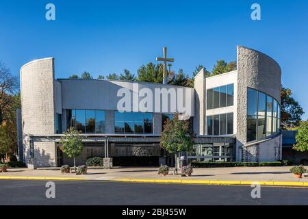 Nationalheiligtum unserer Lieben Frau von La Salette in Attleboro. Stockfoto