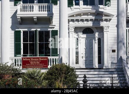 Bellamy Mansion Museum in Wilmington. Stockfoto