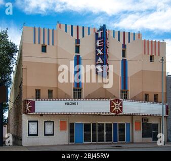 Altes Kino in Sweetwater, Texas USA Stockfoto