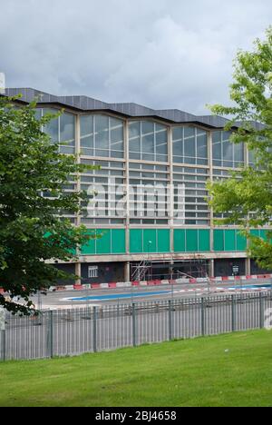 Architektur der 1960er Jahre das Crystal Palace Sports Centre, London SE19 von LCC Architects Leslie Martin Stockfoto