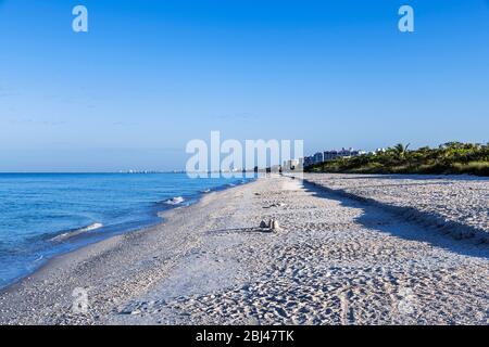 Barefoot Beach in Bonita Springs in Florida. Stockfoto