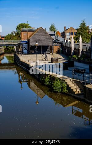 Town Wharf, Guildford Surrey, Großbritannien Stockfoto