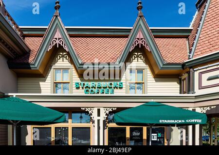 Starbucks im Hyannis in Cape Cod. Stockfoto