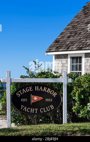 Chatham Harbour Yacht Club in Chatham in Cape Cod. Stockfoto