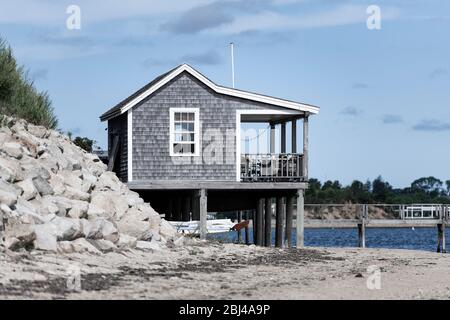 Rustikales Strandhaus in Chatham in Cape Cod. Stockfoto