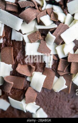Detail einer Schokoladenkuchen Stockfoto