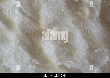 Foto von weißer weicher Baumwolle, Tuch, Nahaufnahme, Makro Stockfoto