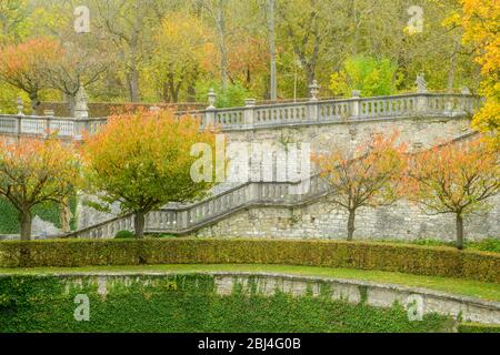 Hofgärten. Hofgarten. Garten des Bischofssitzes (Residenz Würzburg), Würzburg, Bayern, Deutschland Stockfoto