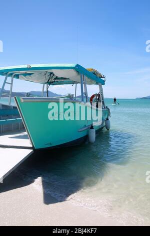 Whitehaven Beach, Whitsunday Islands, Hamilton Island, Queensland, Australien. Stockfoto