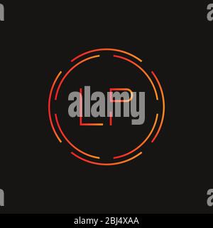 Erste LP Brief Logo Design vector Template. Abstrakte Buchstaben LP Logo Design Stock Vektor