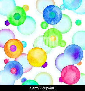 Abbildung des Molekülmodells. Schematische bunte Muster von Molekülen. Mehrfarbiges Moleküldesign Stockfoto