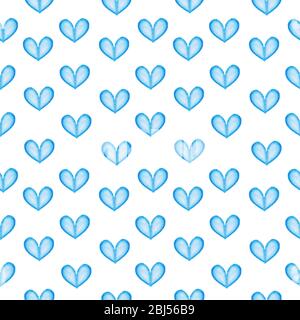 Nahtlose Herzen Hintergrund. Alles Liebe zum Valentinstag. Stockfoto