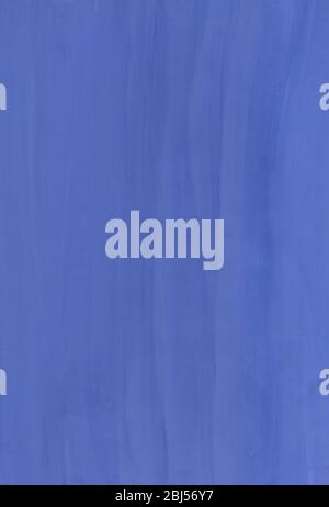Blaue Gouache Malerei Papier Hintergrund. Handbemalter blauer Gouache Stockfoto